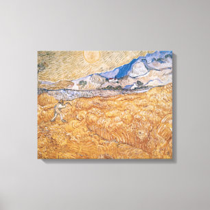 Vincent Van Gogh harvesteren Canvastryck