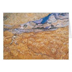Vincent Van Gogh harvesteren Hälsningskort