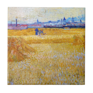Vincent van Gogh - Harvesters Kakelplatta
