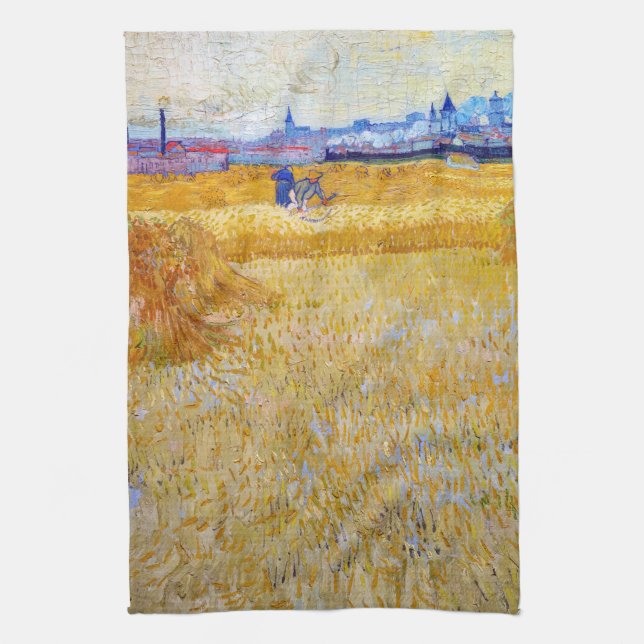 Vincent van Gogh - Harvesters Kökshandduk (Vertikal)