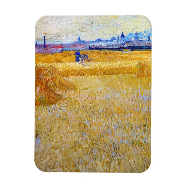 Vincent van Gogh - Harvesters Magnet (Vertikal)