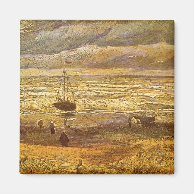 Vincent van Gogh - Havet i Scheveningen Magnet (Framsidan)