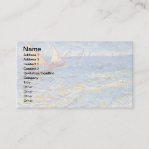 Vincent Van Gogh - Havet vid Saintes Maries Visitkort