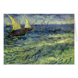 Vincent van Gogh - Havsutsikt vid Saintes Maries Hälsningskort