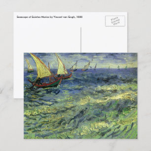 Vincent van Gogh - Havsutsikt vid Saintes Maries Vykort