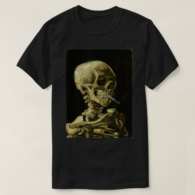 Vincent van Gogh Head of a Skeleton with a Burning T Shirt (Design framsida)