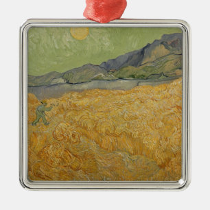 Vincent van Gogh Hjulfält med rabatt, 1889 Julgransprydnad Metall