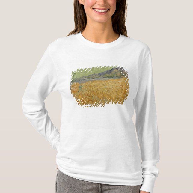 Vincent van Gogh| Hjulfält med rabatt, 1889 Tee (Framsida)