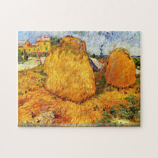 Vincent Van Gogh - höstackar i det Provence pussel