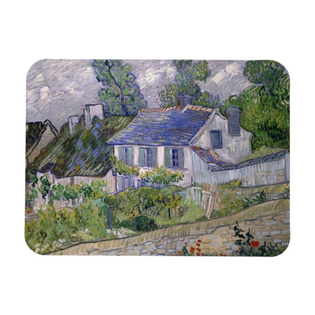 Vincent van Gogh - Houses at Auvers Magnet (Horisontell)