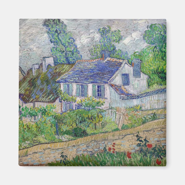 Vincent van Gogh - Houses at Auvers Magnet (Framsidan)