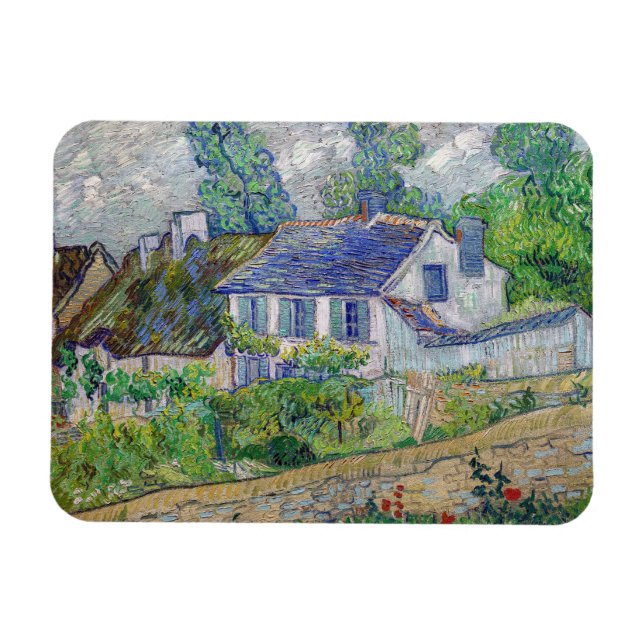 Vincent van Gogh - Houses at Auvers Magnet (Horisontell)