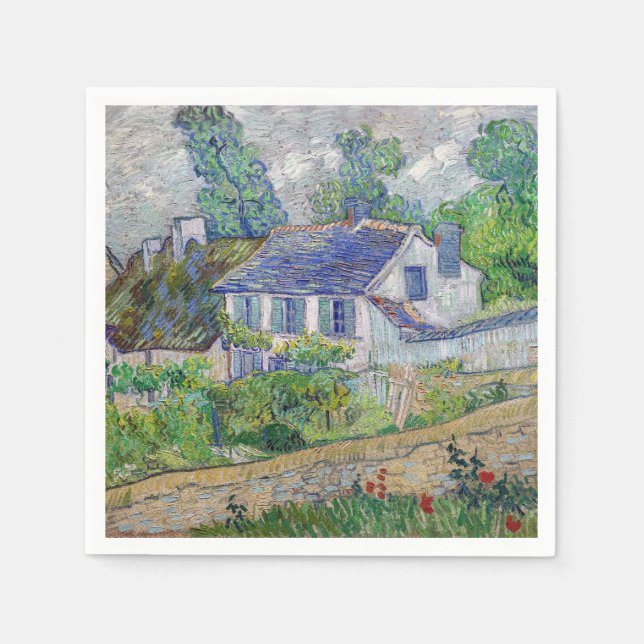 Vincent van Gogh - Houses at Auvers Pappersservett (Framsidan)
