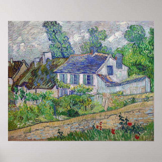 Vincent van Gogh - Houses at Auvers Poster (Framsidan)