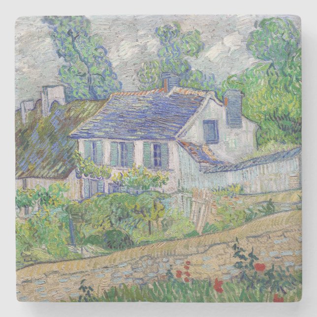 Vincent van Gogh - Houses at Auvers Stenunderlägg (Framsidan)