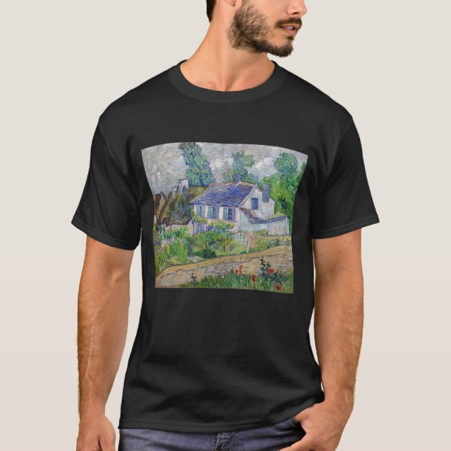 Vincent van Gogh - Houses at Auvers T Shirt (Framsida)