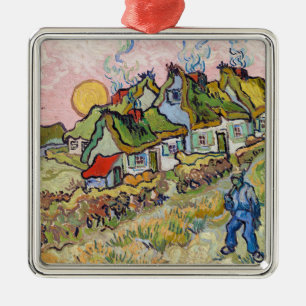 Vincent van Gogh - Houses och Figur Julgransprydnad Metall