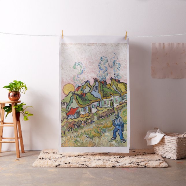 Vincent van Gogh - Houses och Figur Tyg (In Situ)
