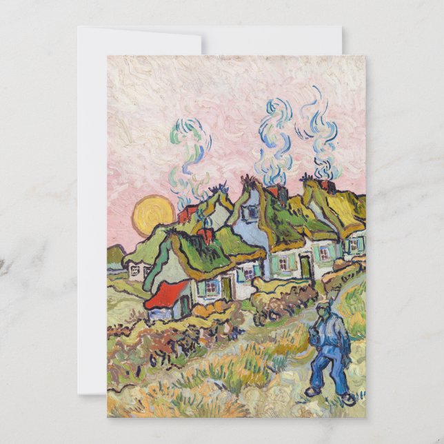 Vincent van Gogh - Hus och figur  Inbjudningar (Framsida)
