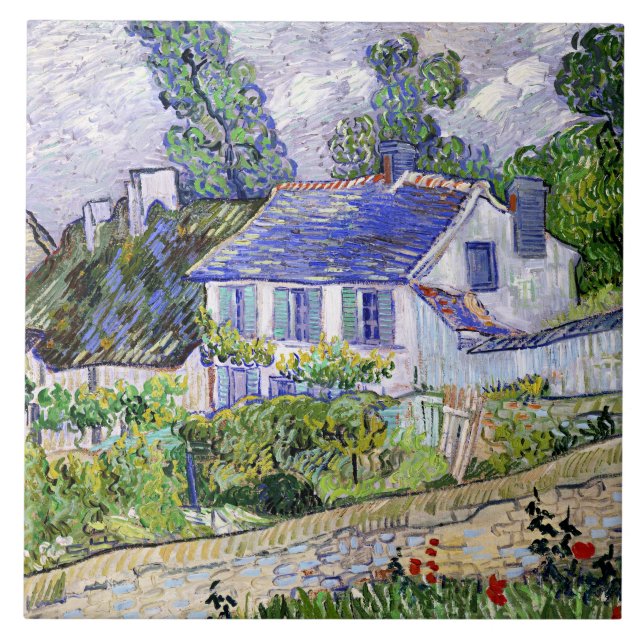 Vincent van Gogh, Hus vid Auvers, Kakelplatta (Framsidan)