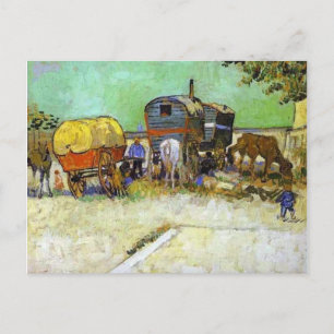 Vincent van gogh - husvagnarna - zigenarlägret när vykort
