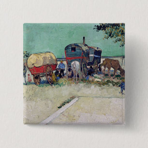 Vincent Van Gogh husvagnarna, zigensk Encampment Knapp