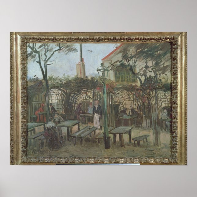 Vincent van Gogh | Hyresträdgårdar i Montmartre Poster (Framsidan)