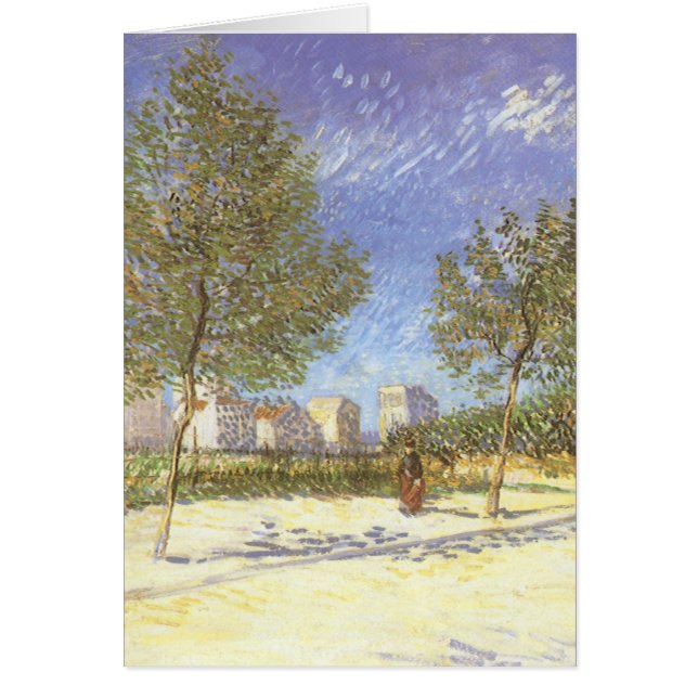 Vincent van Gogh - I utkanten av Paris Hälsningskort (Framsidan)