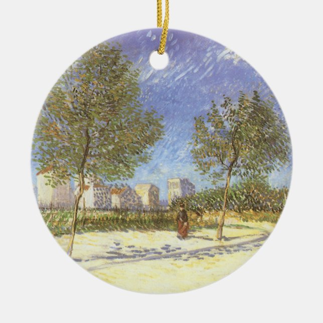 Vincent van Gogh - I utkanten av Paris Julgransprydnad Keramik (Framsidan)