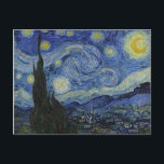 Vincent van Gogh Iconic Starry Night Vykort<br><div class="desc">Vincent van Goghs mest ikoniska målning med titeln "Starry Night".</div>