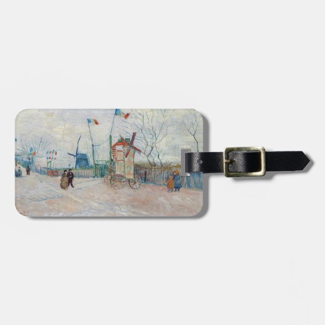 Vincent van Gogh - Impasse des Deux Freres Bagagebricka (Horisontell Framsida)