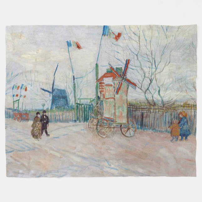 Vincent van Gogh - Impasse des Deux Freres Fleecefilt (Framsidan (Horisontell))