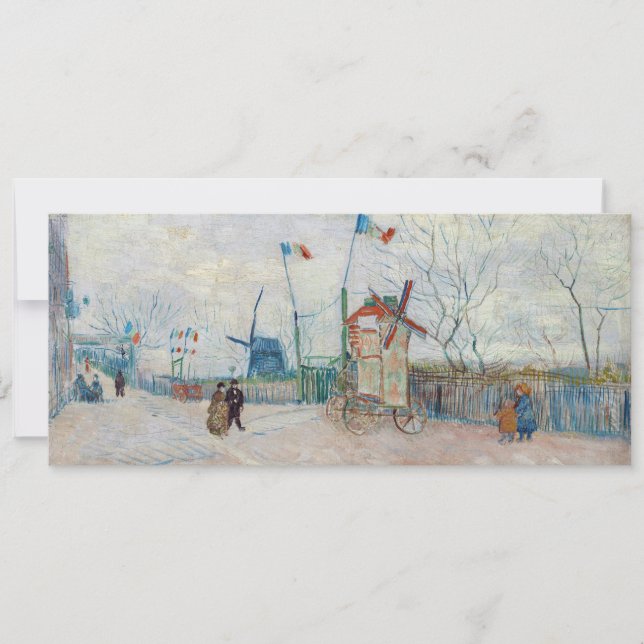 Vincent van Gogh - Impasse des Deux Freres Inbjudningar (Framsida)