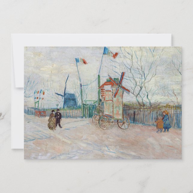 Vincent van Gogh - Impasse des Deux Freres Inbjudningar (Framsida)