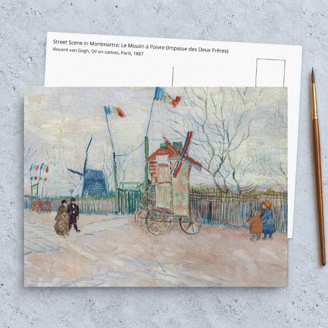 Vincent van Gogh - Impasse des Deux Freres Vykort (Skapare uppladdad)