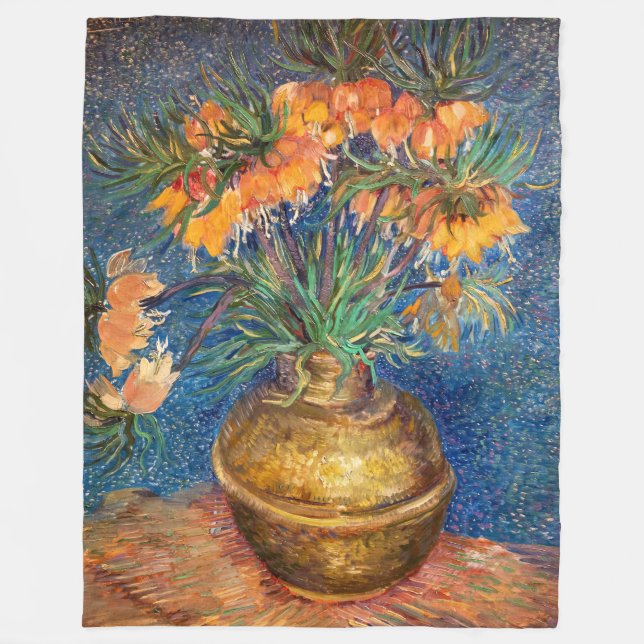 Vincent van Gogh - Imperial Fritillaries Fleecefilt (Framsidan)