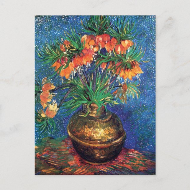 Vincent Van Gogh - Imperialkronor i en kopparvas Vykort (Framsida)