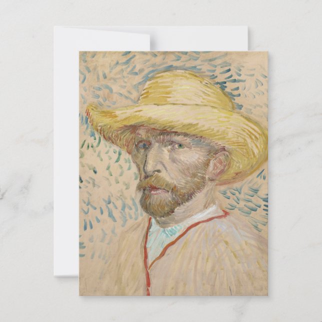 Vincent van Gogh, inbjudan till Self-porträtt (Framsida)