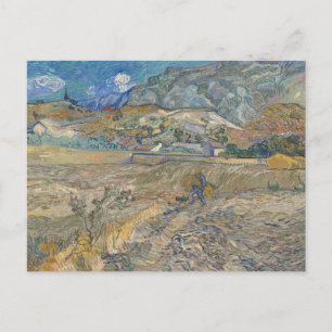 Vincent Van Gogh, Inhägnat fält med bonde Vykort