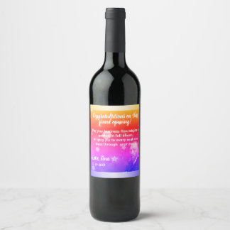 Vincent van Gogh-Inspired Rainbow Colors for Celeb Vinflaska Etikett
