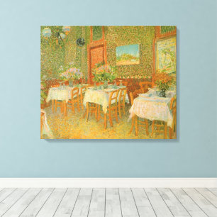 Vincent van Gogh - Interiör från en restaurang Canvastryck