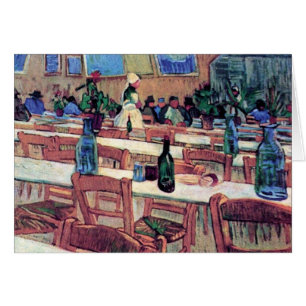 Vincent Van Gogh - Interiör från en restaurang Hälsningskort