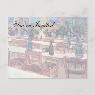 Vincent Van Gogh - Interiör från en restaurang Inbjudningar