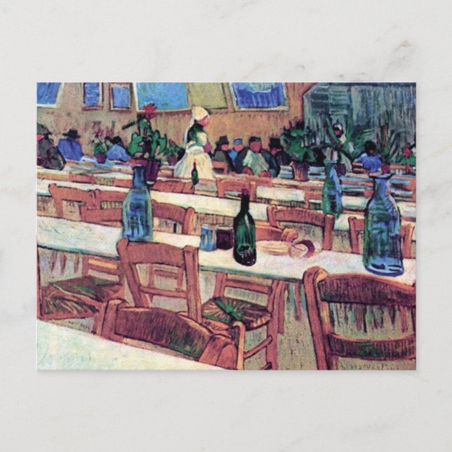 Vincent Van Gogh - Interiör från en restaurang Vykort (Framsida)