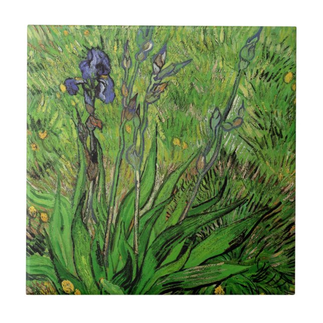 Vincent van Gogh - Iris Kakelplatta (Framsidan)