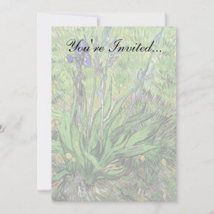 Vincent Van Gogh - Iris Naturälskaren Finkonst Inbjudningar