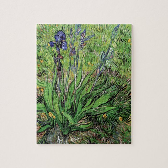 Vincent Van Gogh - Iris Naturälskaren Finkonst Pussel (Vertikal)