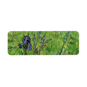 Vincent van Gogh - Iris Returadress Etikett