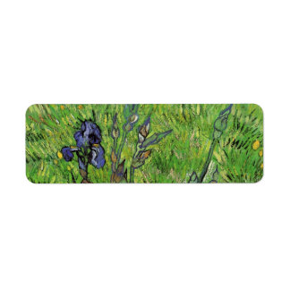 Vincent van Gogh - Iris Returadress Etikett