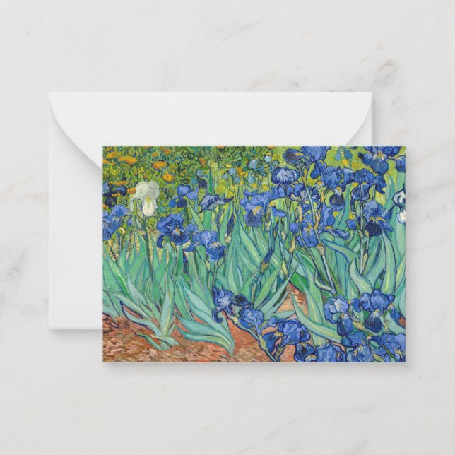 Vincent Van Gogh - Irisar Anteckningskort (Framsida)